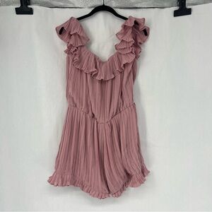 Lovers + Friends Blush Pink Pleated Fabric